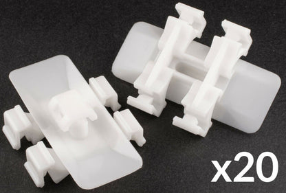 20x White Plastic Door Moulding Trim Clips for Mercedes E C Clk Class S220