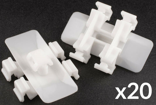 20x White Plastic Door Moulding Trim Clips for Mercedes E C Clk Class S220