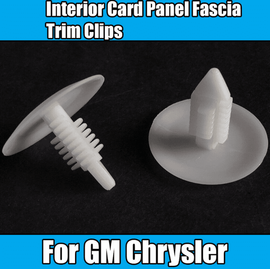 20x White Plastic Interior Card Panel Fascia Trim Clips for GM Chrysler