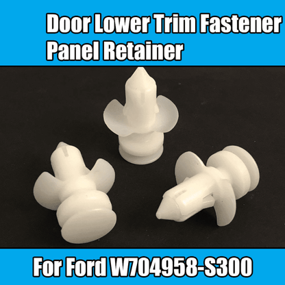 20x White Plastic Lower Door Trim Fastener Panel Retainer Clips for Ford