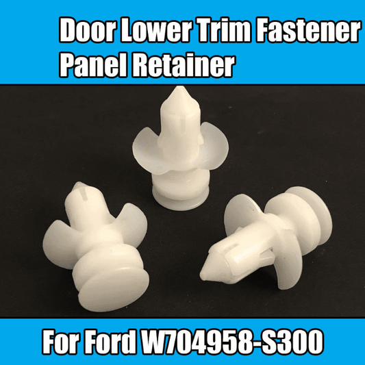 20x White Plastic Lower Door Trim Fastener Panel Retainer Clips for Ford
