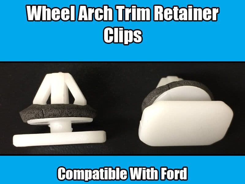 20x White Plastic Retainer Trim Clips for Ford Transit & Connect Wheel Arch