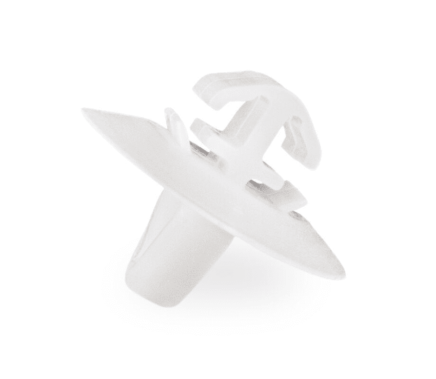 20x White Plastic Trim Clip for Fiat Renault Door Bumper Side Moulding