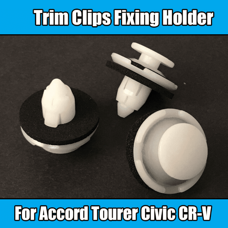 20x White Plastic Trim Clips for Honda Accord Tourer Civic Cr-V