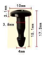 20x Windscreen Cowl Pin Retainer Trim Clips for Nissan Maxima 1990-  66820-88E00