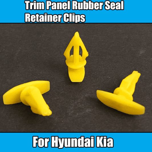 20x Yellow Plastic Retainers for Hyundai Kia Door Boot Trim Panel Rubber Seal