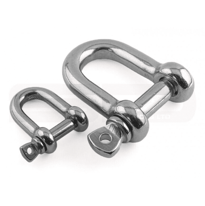 22mm A4 316 Stainless Steel D Shackle With Screw Pin Rigging Lock/22mm