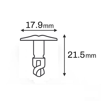 Engine Undertray Twist Lock Bolt + Speed Nut / Spire Clip Engine Shield Clips Set for VW Audi 8D0805121 + 8D0805960