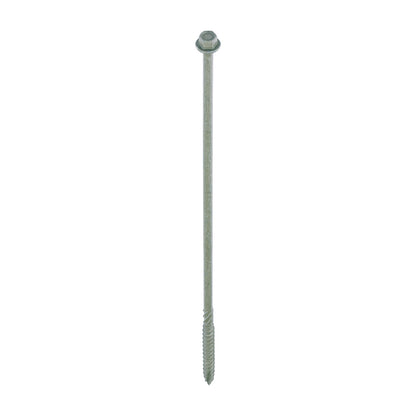 6.7x250mm 10" Hex Head Landscape Wood Screws Sleeper Decking Timber In-Dex