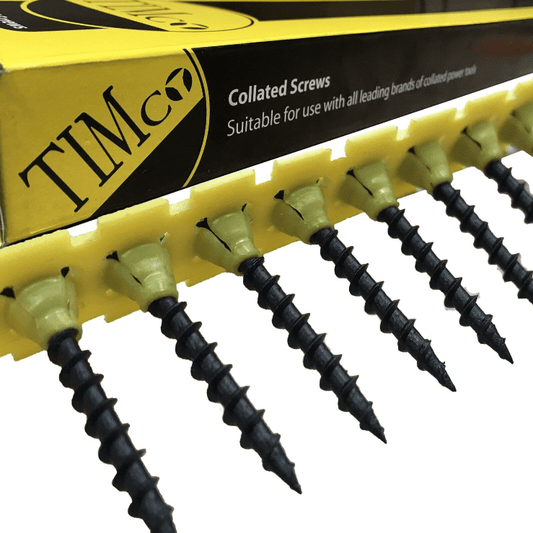 25mm-75mm Black Phosphate Collated Coarse Thread Drywall Drylining Screws Wood