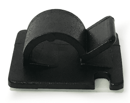 25mmx25mm Self Adhesive Nylon Clips for Cable Wire Conduit Black Or White