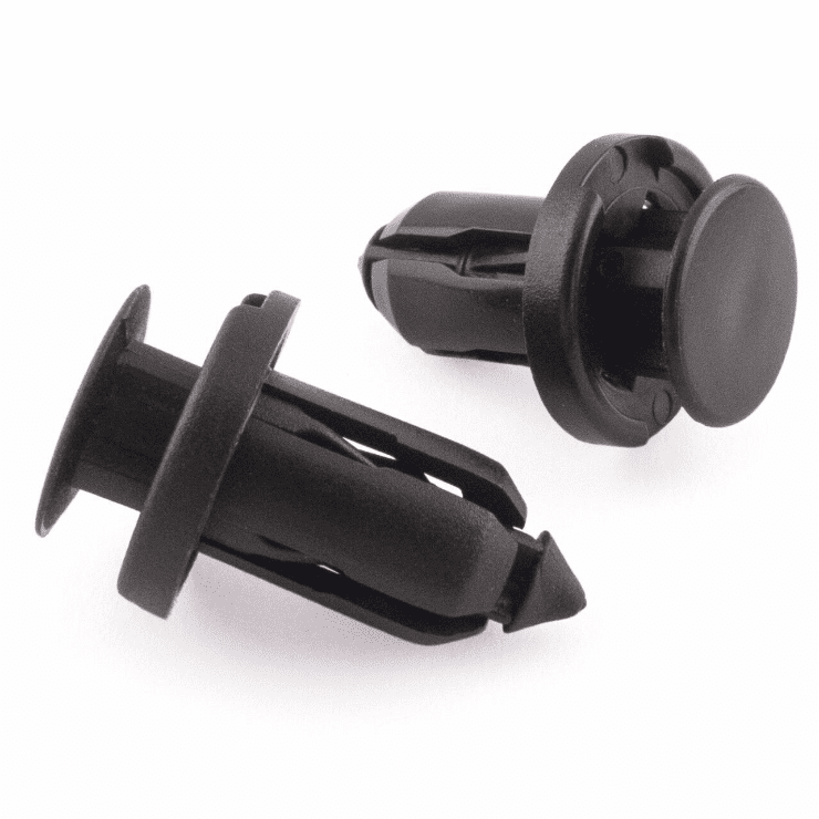 25x Black Plastic Trim Clip Rivet for Honda Crv Civic Nissan Bumper Bonnet