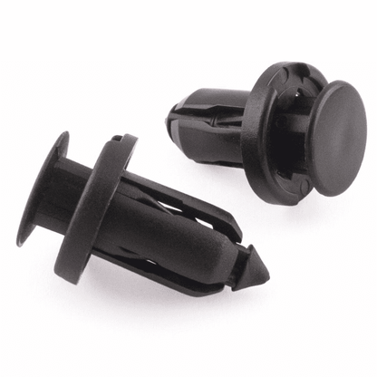 25x Black Plastic Trim Clip Rivet for Honda Crv Civic Nissan Bumper Bonnet