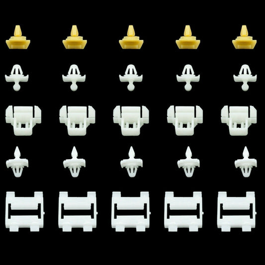 25x Brackets Clips Set for Mercedes W201 190E 190D Sacco Bumper Door Panel Trim