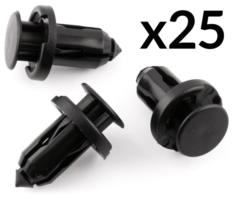25x Plastic Rivets Trim Clips for Mazda & Subaru Impreza Legacy Bumper Bonnet