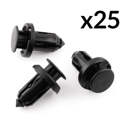 25x Plastic Rivets Trim Clips for Mazda & Subaru Impreza Legacy Bumper Bonnet