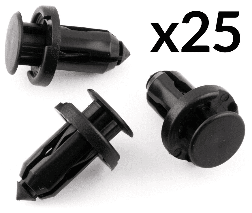 25x Plastic Rivets Trim Clips for Subaru Impreza Legacy Forester Bumper Bonnet