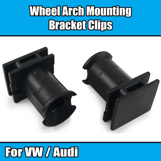 2x Black Clips for VW Audi Wheel Arch Moulding Holder Bracket Mount 6Q0853147