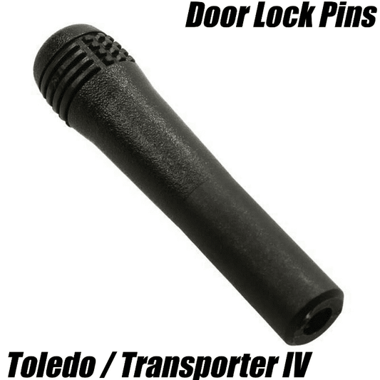 2x Black Plastic Door Lock Pins Pull Knobs for VW Transporter T4