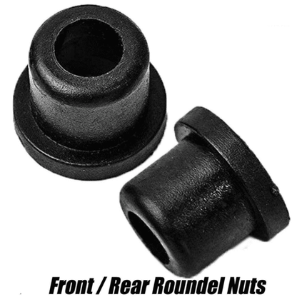 2x Bonnet Badge Emblem Grommets Roundel 82 74mm for BMW 3 Series E46 E30 E36 E90