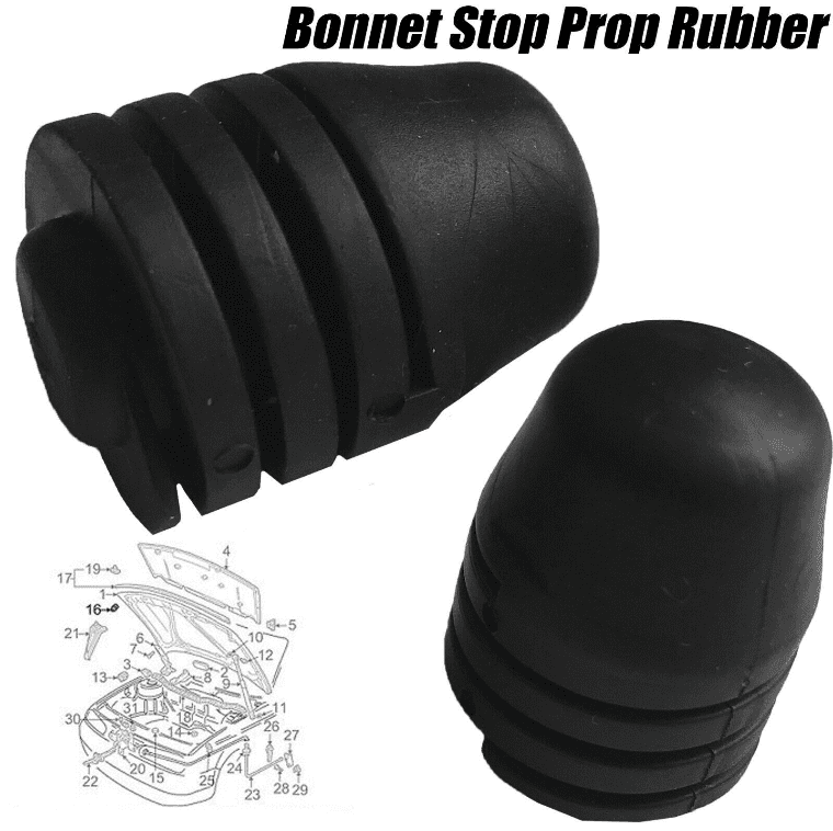 2x Bonnet Stop Prop for VW Golf Mk1 Mk2 Mk4 Gti R Corrado Scirocco Polo