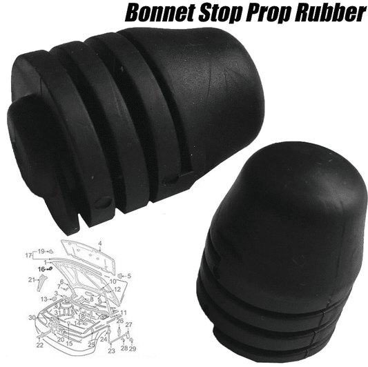 2x Bonnet Stop Prop for VW Golf Mk1 Mk2 Mk4 Gti R Corrado Scirocco Polo