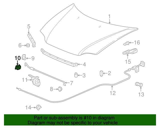 2x Bonnet Support Stay Clips Rod Holder for Honda Accord CRV & NSX