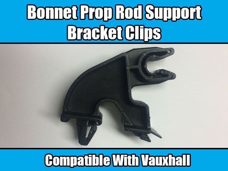 2x Bracket Clip for Vauxhall Corsa C Vectra Meriva Bonnet Rod Arm Prop