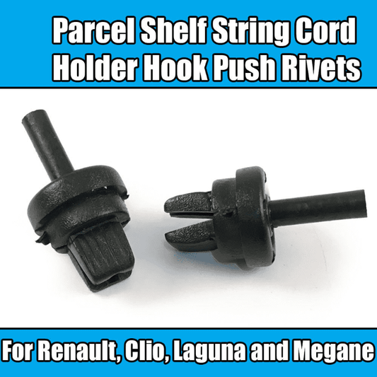 2x Clips for Renault Clio Laguna Megane Parcel Shelf String Cord Holder Hook
