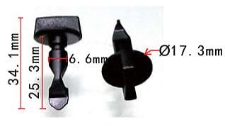 2X Clips & Washers (2X2) for VW Polo Golf Audi A1 A3 Rear Bumper Tow Eye Cover
