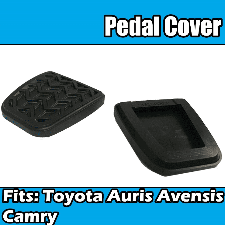 2X Clutch Brake Pedal Cover Pad Rubber For Toyota Auris Avensis Camry