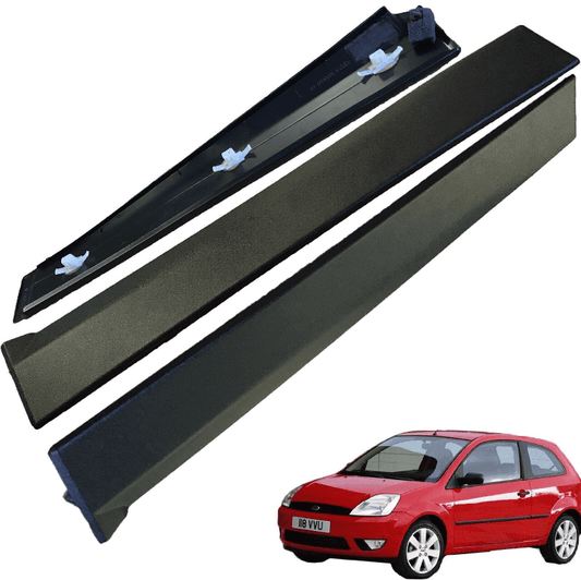 2x Door Pillar Moulding Trim Right/Left for Ford Fiesta Mk6 3 Door 2002-2008