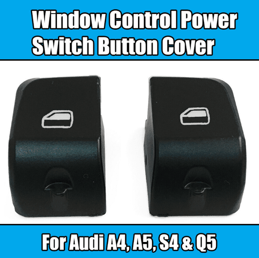 2x Front Left+Right Window Control Power Switch Button Cover for Audi A3 A6 Q7