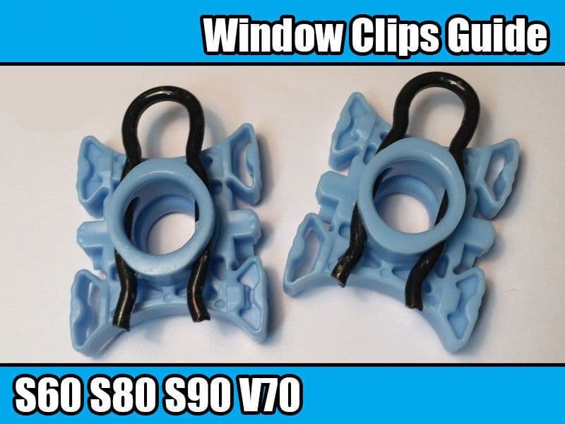 2x Front Window Regulator Guide Clips Sliding Block for Volvo S60 S80 S90 V70