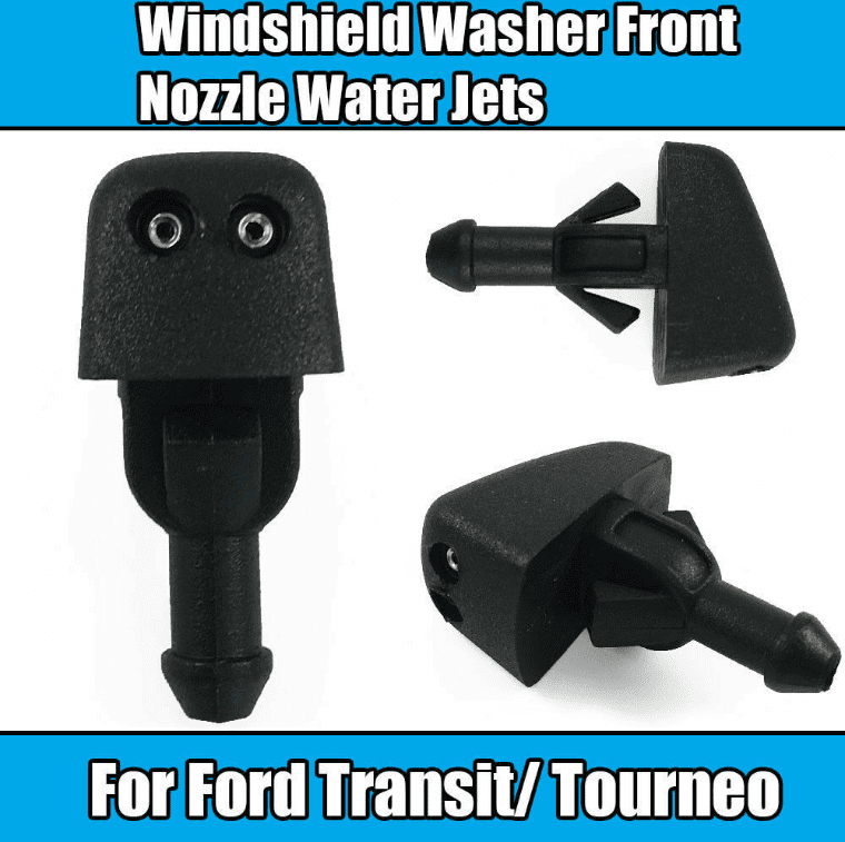 2x Front Windscreen Washer Nozzles for Ford Transit Tourneo