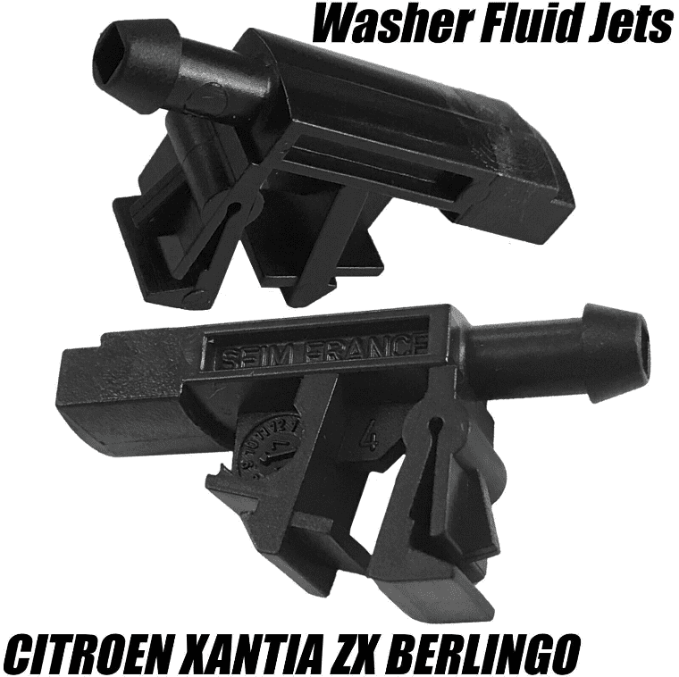 2x Front Windscreen Washer Wiper Jet Water Nozzle for Citroen Xantia Zx Berlingo
