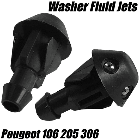 2x Front Windscreen Washer Wiper Water Nozzle Jet for Peugeot 106 205 306 643871