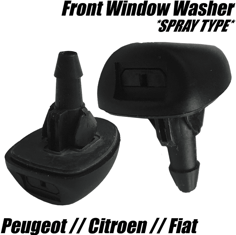 2x Front Windscreen Water Washer Nozzle Jets for Citroen C1 Peugeot 306 6438V8