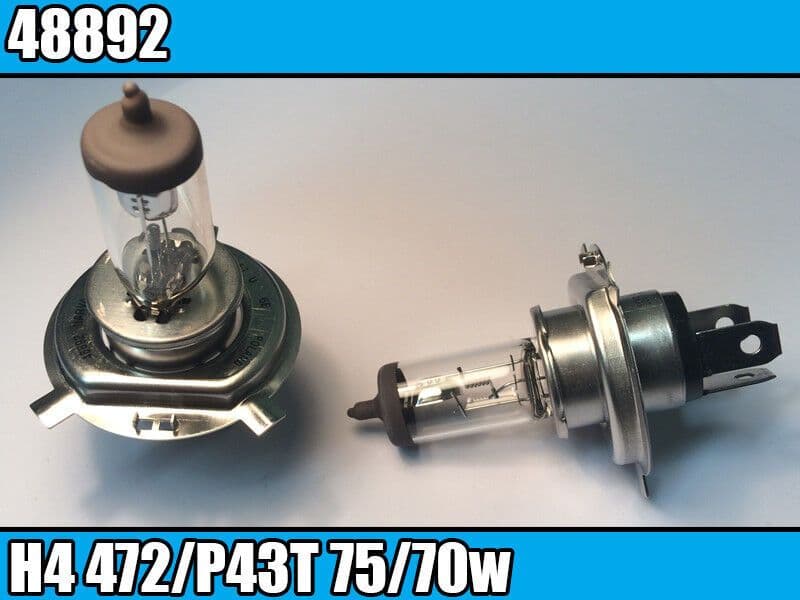 2x H4 472/P43T 75/70W Xenon Headlight Bulbs 24V Light Bulb Car Head Lamp 48892