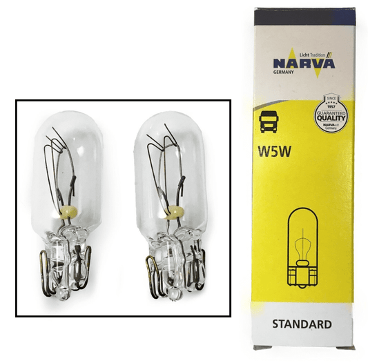 2x Narva 24V 5W Sidelight Wedge Bulbs Number Plate Interior 17197 2845