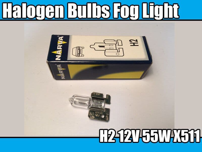 2X Narva 48420 H2 12V 55W X511 Halogen Bulbs Fog Light, Spotlight