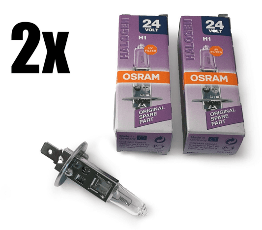 2x Osram H1 24V 70W Original Halogen Headlight Bulbs 64155 Lamp Bulb Clear
