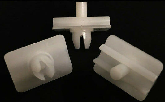 2x Plastic Clips for BMW 3 E30 Convertible Door Side Trim Panel Bumper Moulding