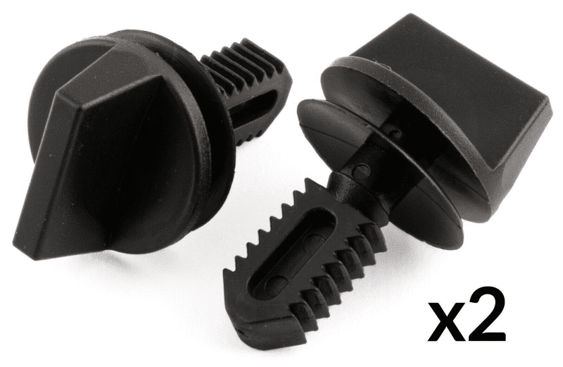 2x Plastic Cover Twist Turn Lock Clips for BMW E30 3 Series Front Headlight