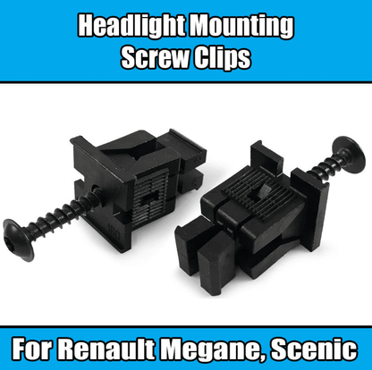 2x Plastic Headlight Mounting Screw Clip 7703081180E for Renault Megane Scenic