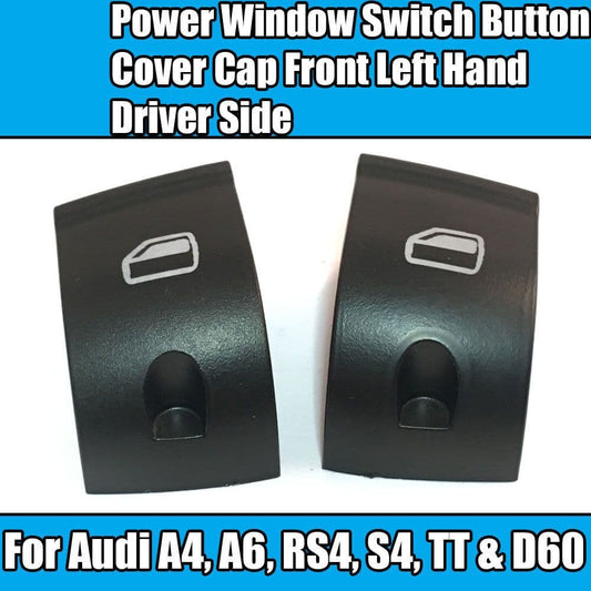 2x Power Window Switch Button Cover Front Left Hand Driver Side for Audi