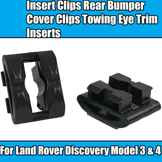 2x Rear Bumper Cover Towing Eye Inserts Clips for Land Rover Discovery 3 4