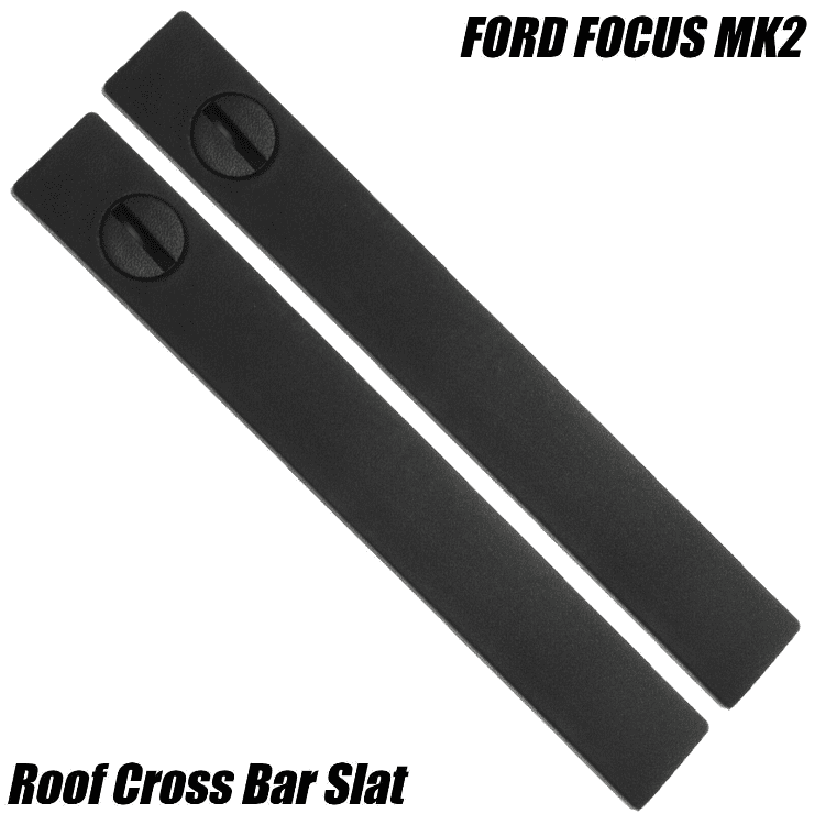 2x Roof Top Bar Gutter Cross Bar Slat Moulding Cover for Ford Focus Mk2 1339647