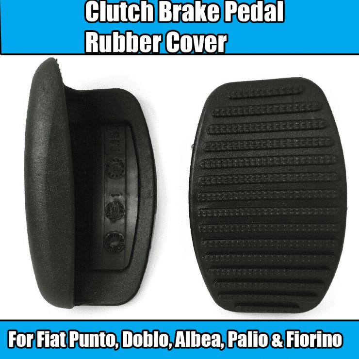 2X Rubber Cover Panel for Fiat Punto Doblo Albea Linea Palio Clutch Brake Pedal