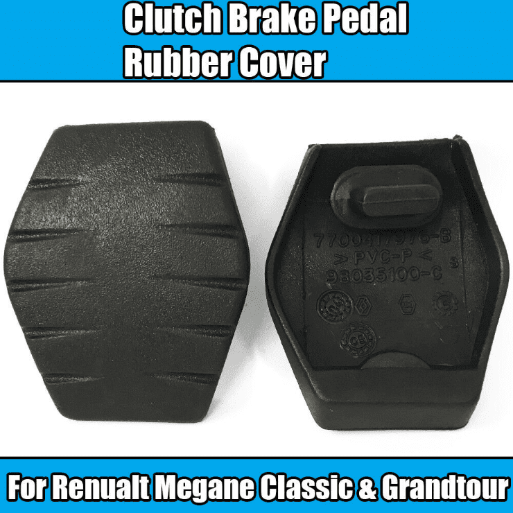 2X Rubber Cover Panel for Renault Megane Classic Grandtour Clutch & Brake Pedal
